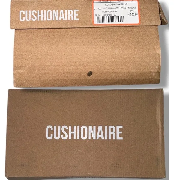 Cushionaire Kudos Platform Wedge Sandals Women Natural Espadrille Comfort Sz 8M - Picture 7 of 16